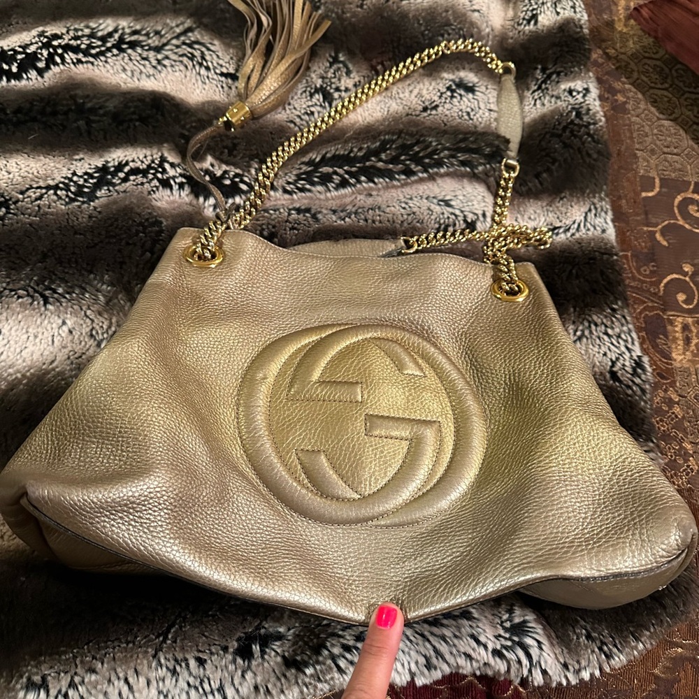 Gold authentic Gucci bad